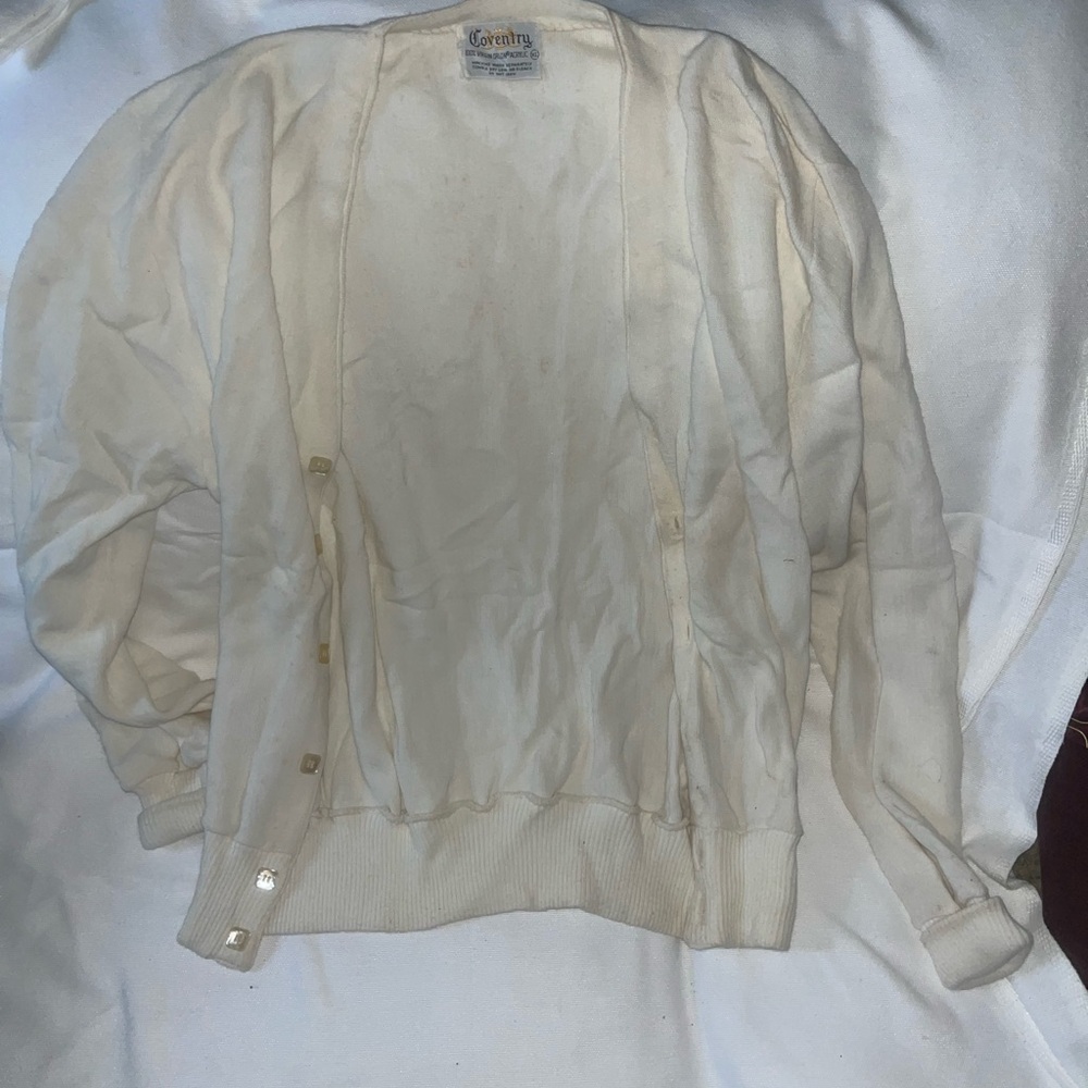 Vintage Coventry Cream Button-Up Cardigan